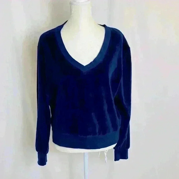 *NWT* Suzie Kondi The Vari V-Neck Velour Top - Picture 3 of 10